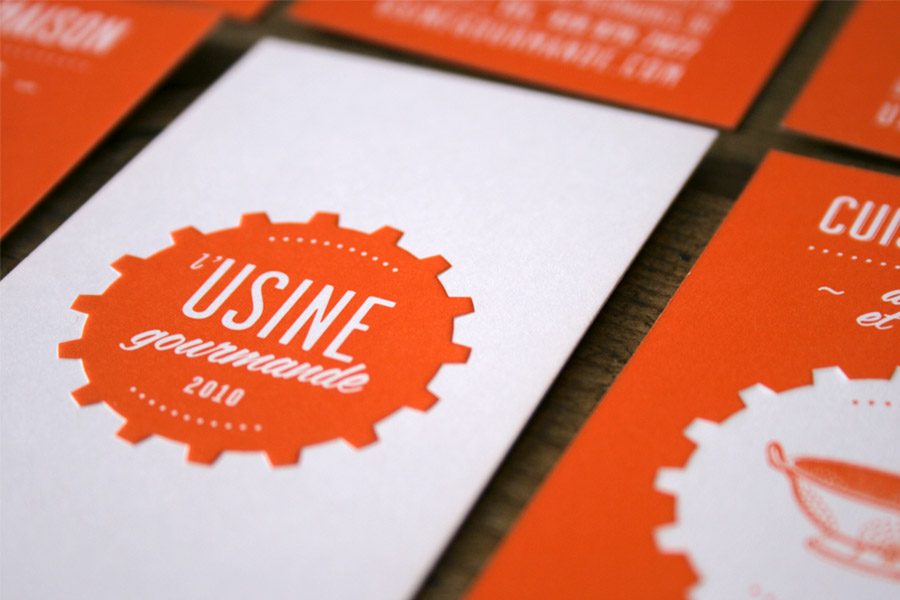 3399 : Usine Gourmande - Identité visuelle, imprimé et intérieur